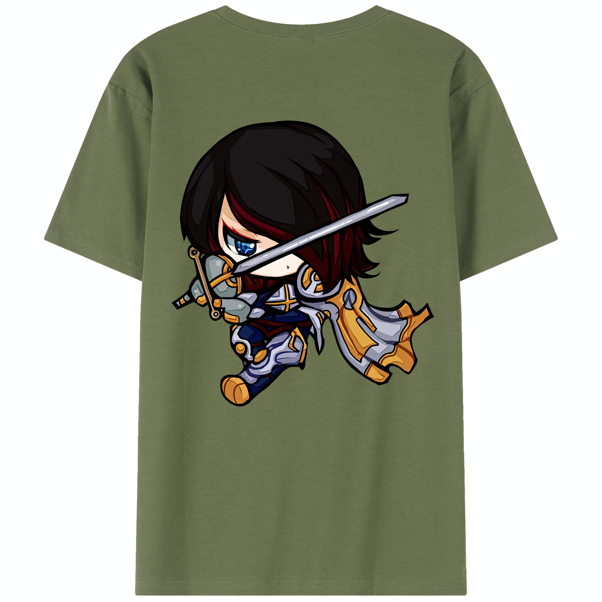 リーグ・オブ・レジェンド League of Legends LOL 綿100％半袖Tシャツ（背面プリント）